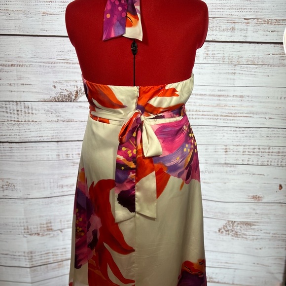 Bisou Bisou Cream and Red Halter Sundress - Picture 4 of 7